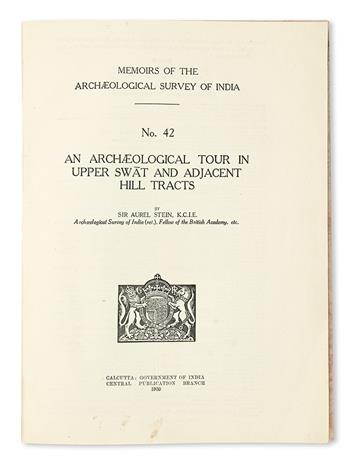 STEIN, MARC AUREL, Sir.  An Archaeological Tour in Upper Swat and Adjacent Hill Tracts.  1930